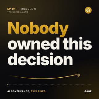 Episode 1 cover: Nobody owned this decision