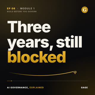 Episode 6 cover: Three years, still blocked