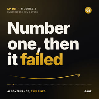 Episode 8 cover: Number one, then it failed
