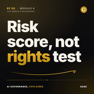 Episode 50 cover: Risk score, not rights test