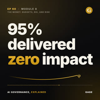 Episode 60 cover: 95% delivered zero impact