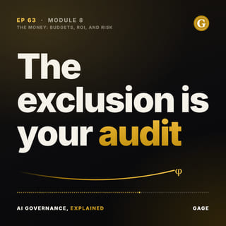 Episode 63 cover: The exclusion is your audit