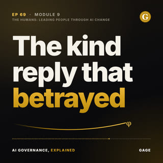Episode 69 cover: The kind reply that betrayed