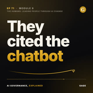 Episode 71 cover: They cited the chatbot