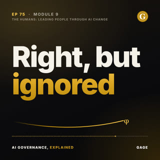 Episode 75 cover: Right, but ignored