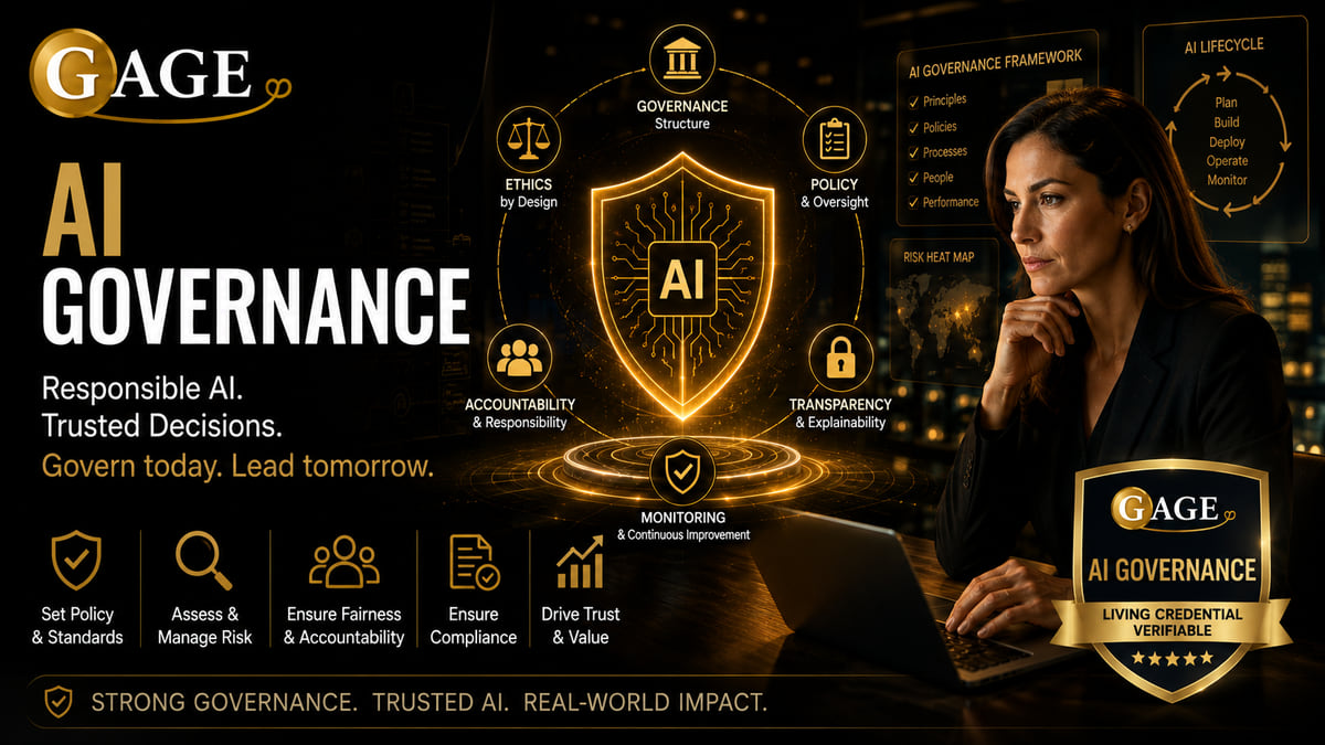 Certified AI Governance Professional (CAIGP): You will not learn about AI governance. You will run your own organization through the AI era, make the decisions that can fail, survive their consequences, and leave with a dossier of evidence no exam-holder can match.
